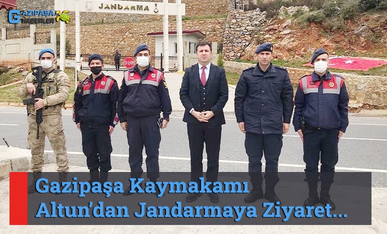 Gazipaşa Kaymakamı Altun’dan Jandarmaya Ziyaret