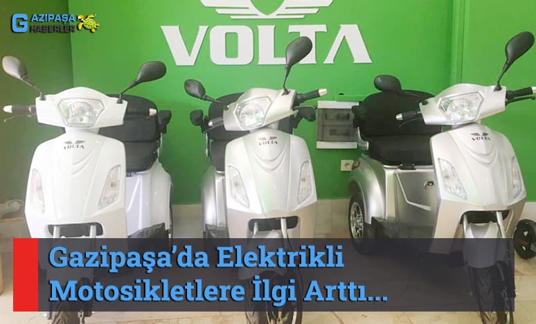 Gazipaşa’da Elektrikli Motosikletlere İlgi Arttı