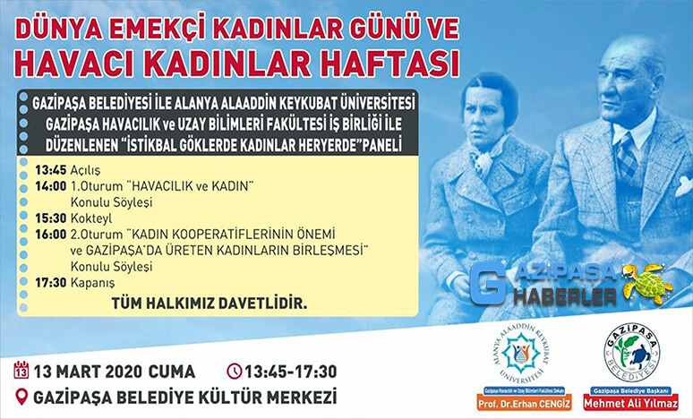 Gazipaşa'da Havacılık Paneli Düzenlenecek...