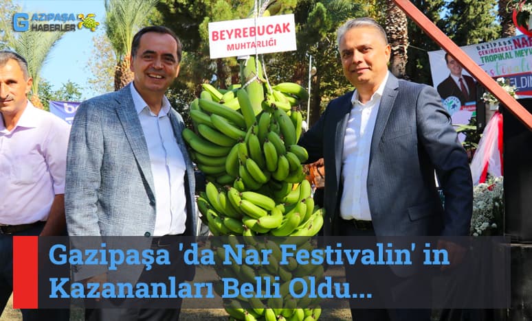 Gazipaşa 'da Nar Festivalin' in Kazananları Belli Oldu