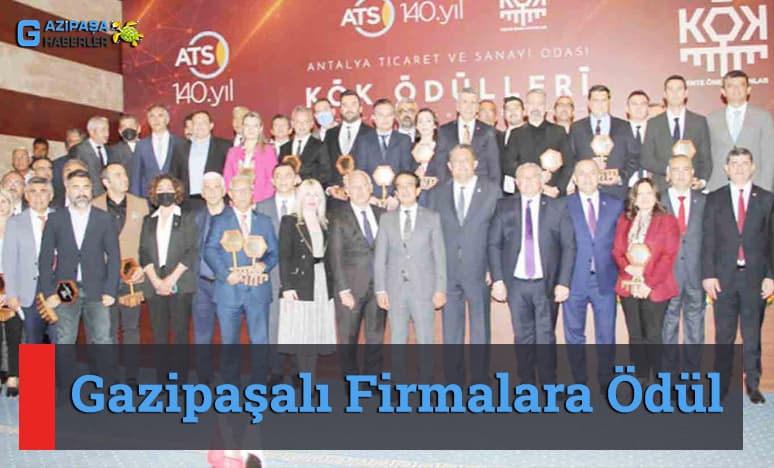 Gazipaşalı Firmalara Ödül