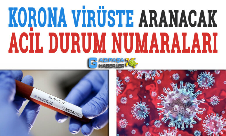 Korona Virüste Aranacak Acil Durum Numaraları Nelerdir?