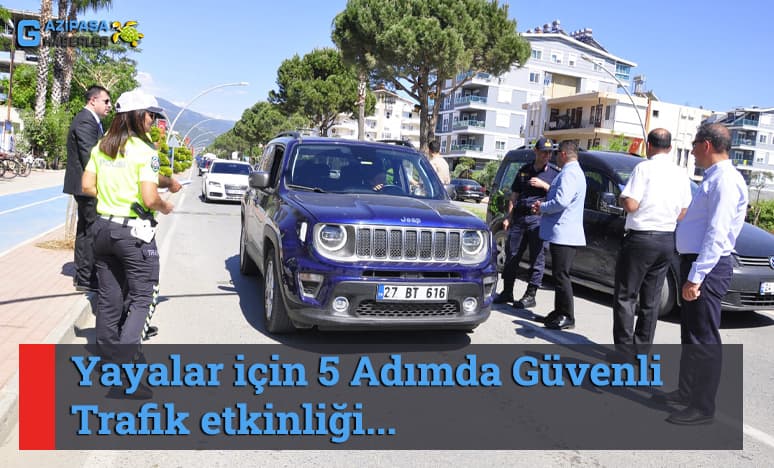 Yayalar için 5 Adımda Güvenli Trafik etkinliği 