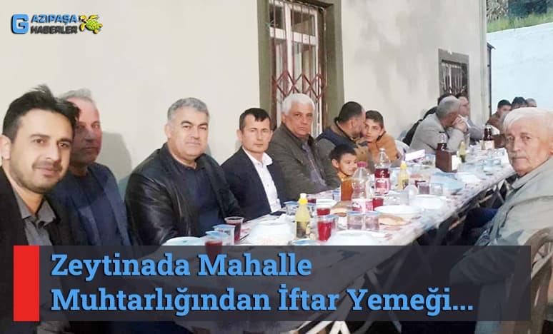 Zeytinada Mahalle Muhtarlığından İftar Yemeği