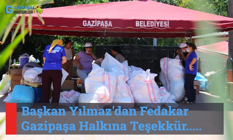 Başkan Yılmaz'dan Fedakar Gazipaşa Halkına Teşekkür...