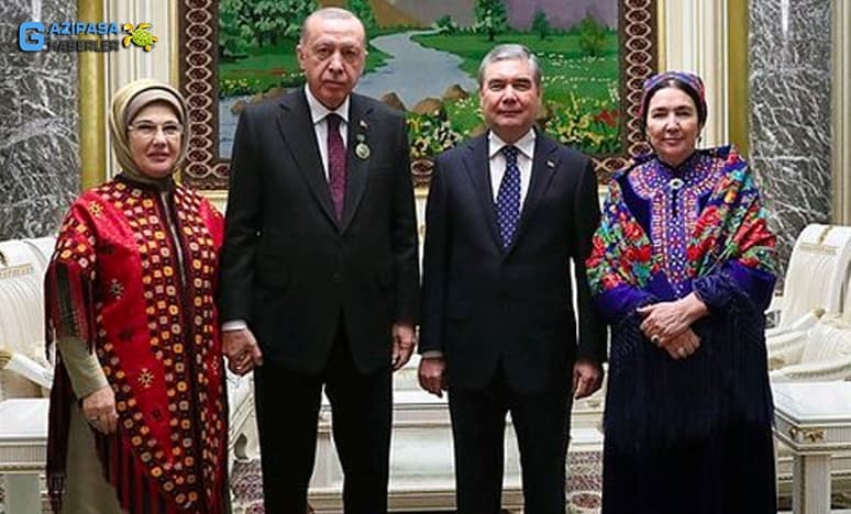 Berdimuhamedov'dan Başkan Tayyip Erdoğan'a "Âli Nişanı"